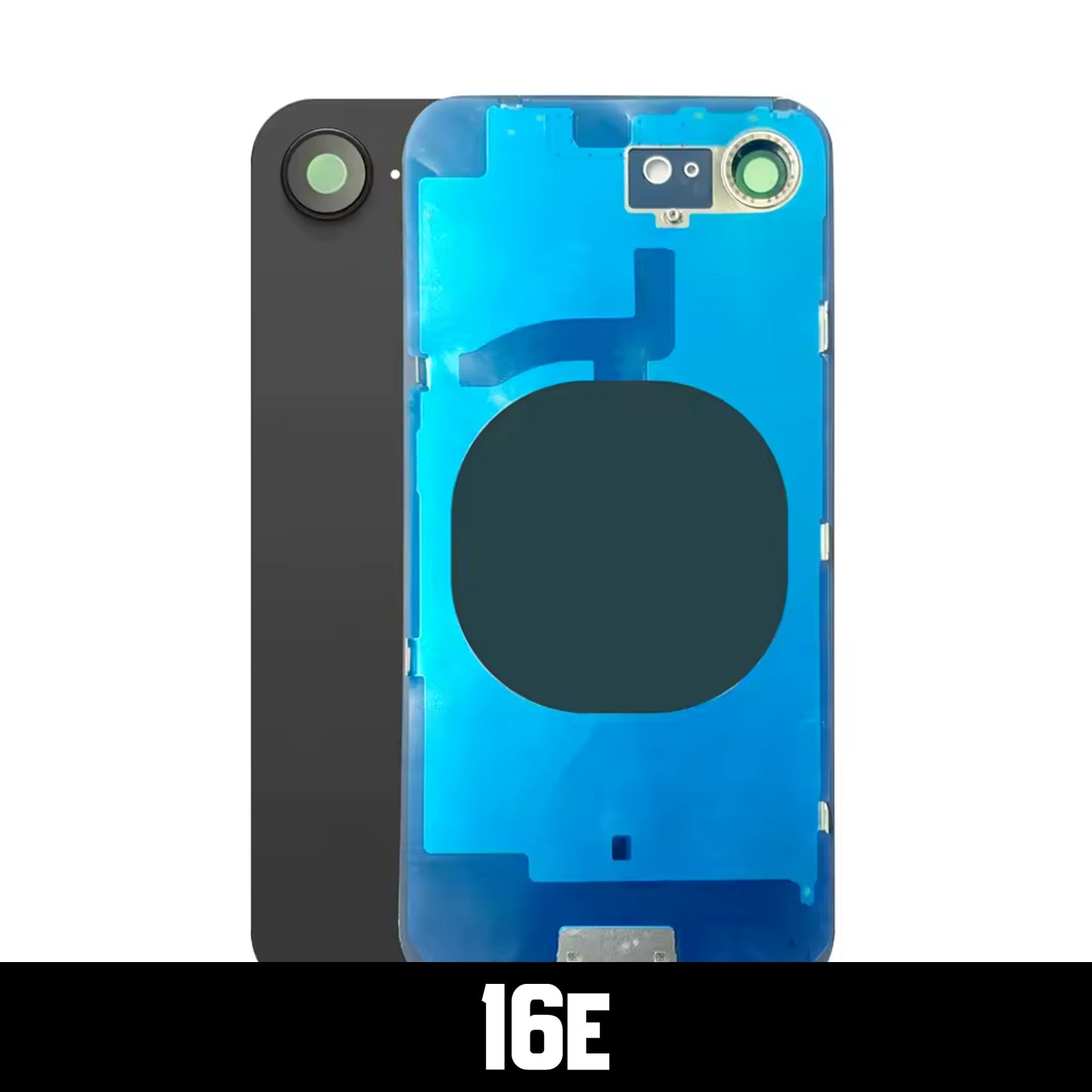 Back Glass W/ Pre-installed Steel Plate for IPHONE 16e - After Market