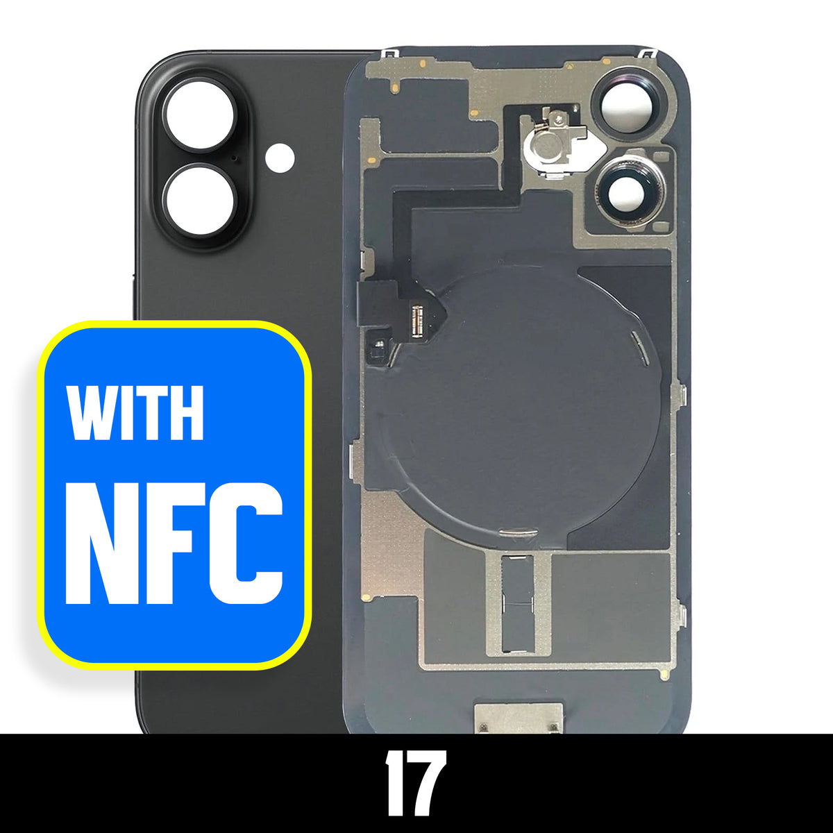 Back Glass W/MagSafe Magnet & NFC for IPHONE 17 - After Market